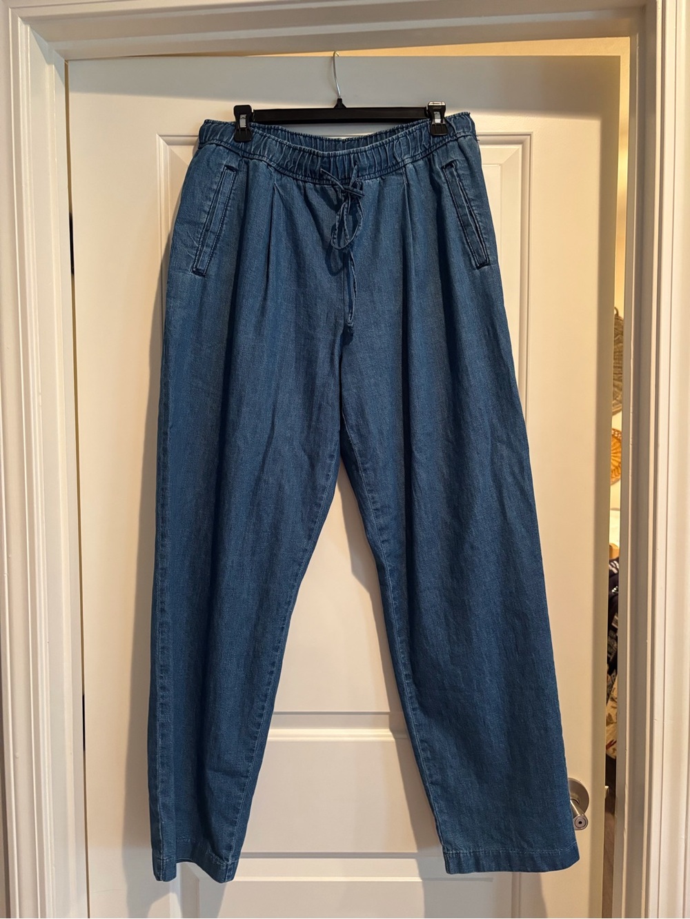 Old Navy womens  Relaxed Drawstring Denim Jeans - Blue